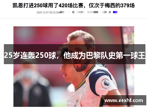 25岁连轰250球，他成为巴黎队史第一球王